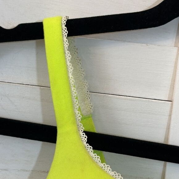 Victoria Secret Bra 34E 34DD Push Up Convertible Neon Green - Picture 8 of 10